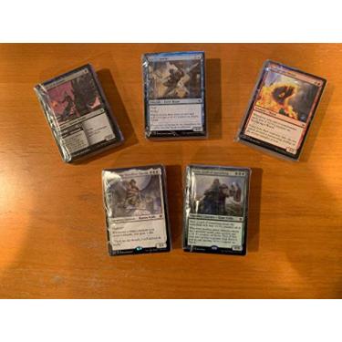 Imagem de MTG Decks & More Cinco - Pronto para jogar - verde, vermelho, branco, preto, azul - Magic The Gathering - jurídico moderno - 60 cartas - poderoso!