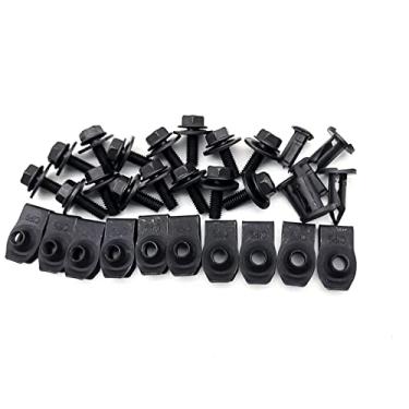 Imagem de Acaigel 28 peças clipes de parafusos de fixação de para-choque de motor para Nissan 370Z 350Z