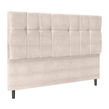 Imagem de Cabeceira Paris Para Cama Box Casal 144 Cm Suede Bege