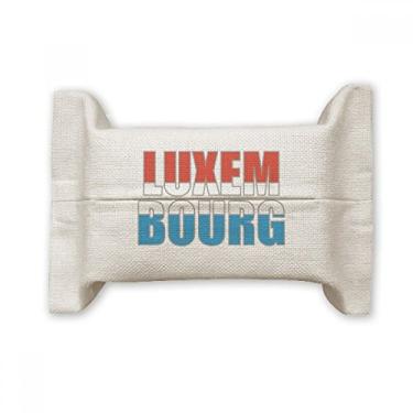 Imagem de Bolsa de linho de algodão com nome da bandeira de Luxemburgo