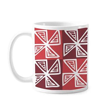 Imagem de Moinho de vento vermelho Totems Mexico Civilização Caneca Cerâmica Café Porcelana
