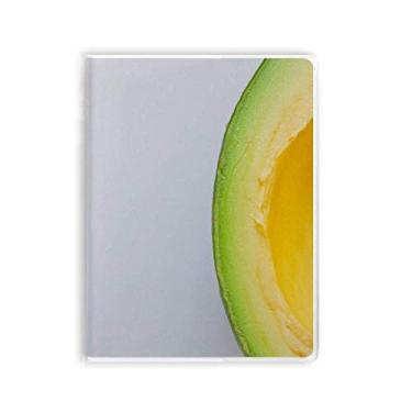 Imagem de Caderno com imagem de abacate e frutas tropicais frescas, capa de goma