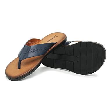 Imagem de SANDALIA MASCULINA CONFORTO FORRA EM COURO 13456 LC MARINHO (38, 13456 MARINHO)