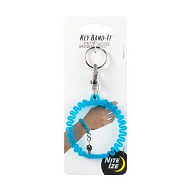 Imagem de Nite Ize Chaveiro KWB-03-R6, pulseira elástica com clipe S-Biner Clip, azul
