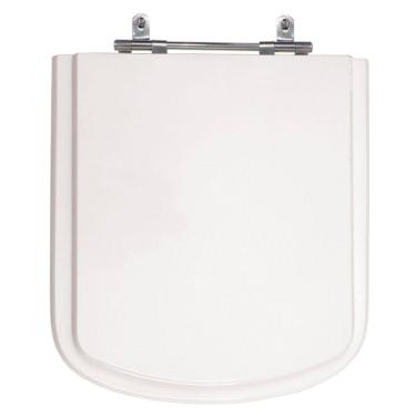 Imagem de Assento Sanitário Quadra/Unic/Axis Branco Tampa para Vaso Deca de Madeira Laqueada - SB
