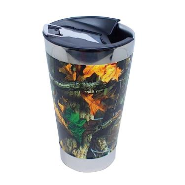 Imagem de Guepardo, Copo Térmico Otelo para Bebidas Quentes ou Frias com Abridor de Garrafas na Tampa, com Capacidade para 473ml.