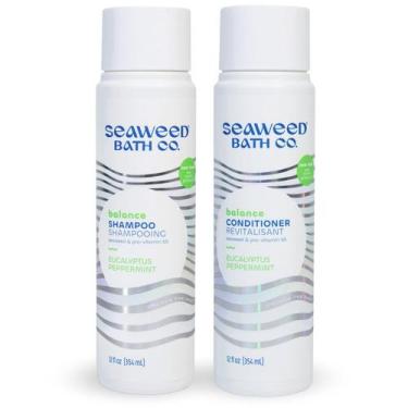 Imagem de Seaweed Bath Co. Balance Shampoo E Condicionador Set, Euca - The Seawe