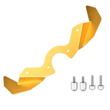 Imagem de Carenagem de alumínio para motocicleta Asa de motocicleta Aerodinâmica Winglet Asas de Spoiler Dinâmicas Compatível com Kawasaki NINJA400 Ninja 400 NINJA250 Ninja 250 18 19 20 21 2022 (Dourado)