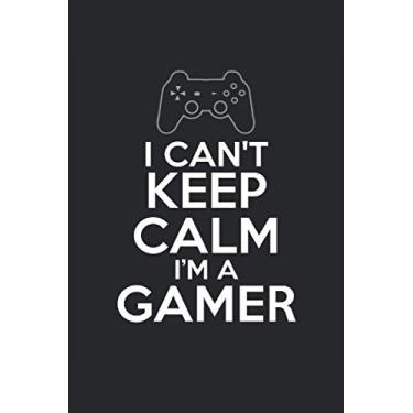 Imagem de Je ne peux pas rester calme, je suis un ordinateur portable de jeu doublé de joueurs: Cahier doublé pour les joueurs sur ordinateur, les joueurs sur ... enseignants, les amis et les connaissances.