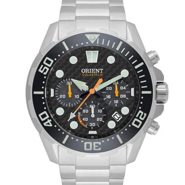 Imagem de Relógio Orient SolarTerch Prata MBSSC260 P1SX 45mm