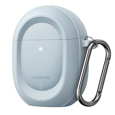 Imagem de CaseBot Capa para Pixel Buds A-Series 2021 e Pixel Buds 2 (2020), película protetora robusta [LED frontal visível] (azul)