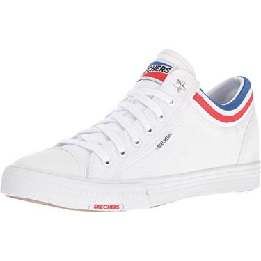 Imagem de Tênis feminino da moda Utopia da Skecher Street, Branco, 8.5