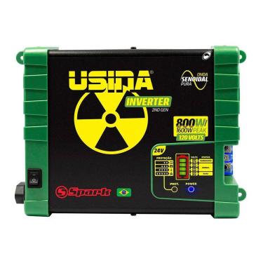 Imagem de Inversor de Tensão Senoidal Usina Inverter 800W 24VDC 120VAC 1600W Peak