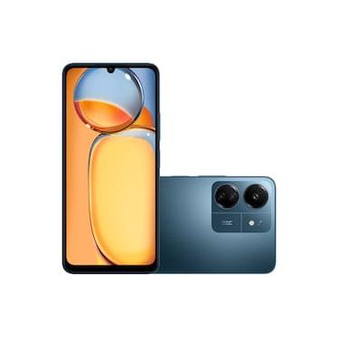 Imagem de Smartphone Xiaomi Redmi 13C Azul, 256GB, Tela 6,74", 8GB de RAM, Câmera Tripla Traseira com IA, Android 13 e Processador Octa-Core