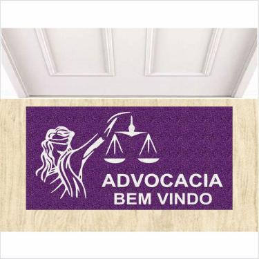 Imagem de Capacho Tapete Advocacia Advocados Bem Vindo