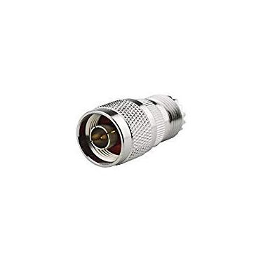 Imagem de 2 peças de conector coaxial coaxial RF adaptador N macho para UHF fêmea SO-239 SO239 SL16