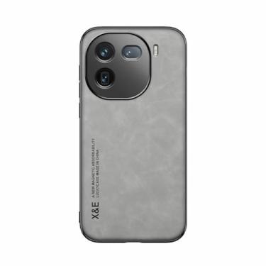 Imagem de Kepuch Silklike Capa para Vivo IQOO 12 - Case Placa de Metal Embutida para Vivo IQOO 12 - Cinza