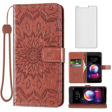 Imagem de Capa de telefone para LG K30 2018 5.3/Premier Pro LTE/Phoenix Plus/Harmony 2/K10/Xpression carteira com protetor de tela de vidro temperado Flip Cover suporte para cartão celular LGK30 K 30 30K LMX410