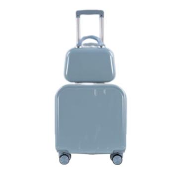 Imagem de FORAO Bagagem de viagem mala de viagem infantil com rodas menino rolante meninas mala de mão mala de viagem mala de carrinho (cor: 2 com caixa, tamanho: 95cm)