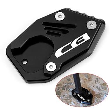 Imagem de Velospeed Para CB 125R 300R 400X 500X 500F 650R Motocicleta CNC Suporte Placa de Extensão Suporte Lateral Pad cb125r cb300r cb400x cb500x cb500f cb650r Acessórios (preto)