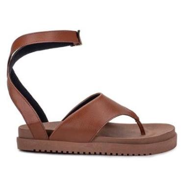 Imagem de Sandália Feminina Luxo Flat Tiras Chinelo Plataforma Confortável Da Moda-Feminino