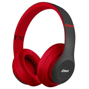 Imagem de Fone De Ouvido Bluetooth 5.0 Bateria Longa Duração Sem Fio Headphone Extra Bass Dobravel Para Treino, Academia, Trabalho (Vermelho)