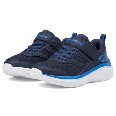 Imagem de Skechers Tênis masculino Boundless (Little Big Kid), Azul marinho/azul, 2 Little Kid