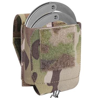 Imagem de Bolsa para algemas, suporte para algemas Molle, bolsa de punho de nylon, estojo para cinto de serviço, colete tático, policial, policial, agentes de segurança, acessórios para a maioria das algemas -