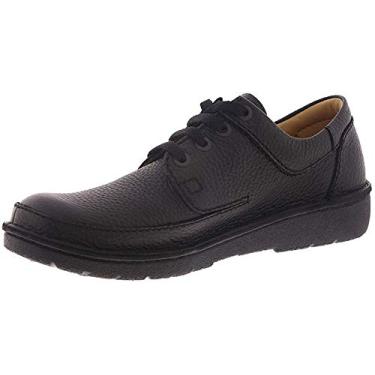 Imagem de Clarks Nature II Oxford masculino, Couro granulado preto, 41