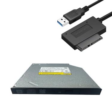 Imagem de JOYIN-BURN UJ8C2 UJ8E2 UJ8G2 9,5 mm Super Slim SATA Gravador de CD DVD Gravador ROM Drive para Laptop com cabo USB 3.0 SATA