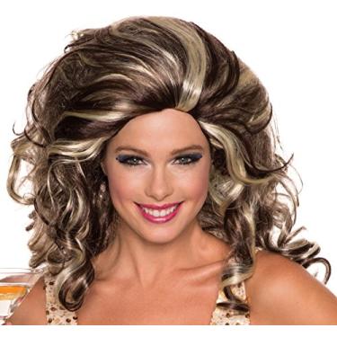Imagem de Rubie's Peruca feminina de coquetel Anita Costume Co, Loiro/Marrom, tamanho nico