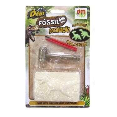Imagem de Brinquedo Dino Fóssil Escavação Com 2 Dinossauros Surpresa