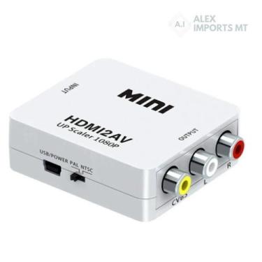 Imagem de Mini Adaptador Conversor De Hdmi Para Video 3rca Av Barato - A.R Varie