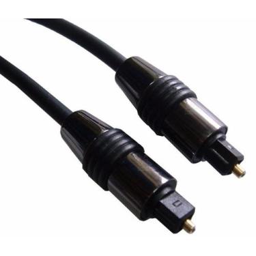 Imagem de Cabo de Audio Optico Digital 2mts Toslink Profissional - Rei Da Oferta