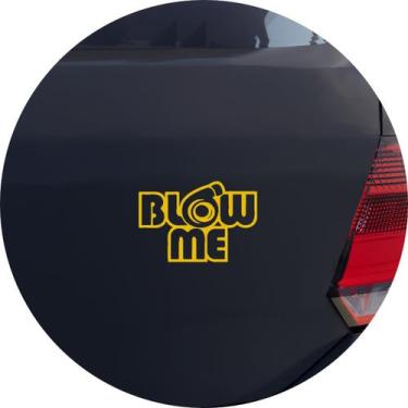 Imagem de Adesivo de Carro Blow Me Turbina Tuning - Cor Amarelo - Melhor Adesivo