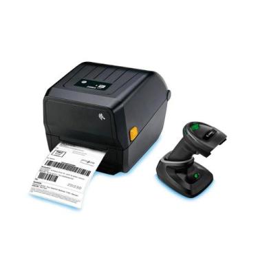 Imagem de Kit Zebra Leitor Ds2278 2D + Impressora ZD230 Ethernet