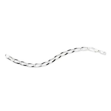 Imagem de Pulseira de prata 925 masculina rommanel groumet longo 21 cm 850066