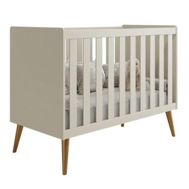 Imagem de Berço Americano Retrô Isis Areia Fosco - MoveisAqui