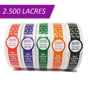 Imagem de 5 Rolos - Etiqueta Lacre Delivery Alimento Lanche (iFood, Pizza, 99foo