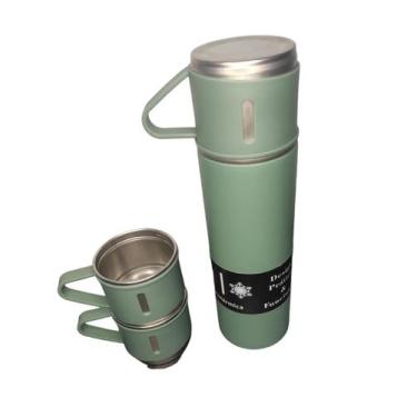 Imagem de Kit Garrafa Térmica Com 3 Xícaras - Sem Marca