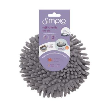 Imagem de Refil chenile tira pó para mop giro fit  Simplo, U, CINZA