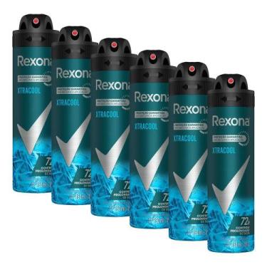 Imagem de Kit 6 Desodorantes Rexona Men Antitranspirante Aerossol Xtra Cool 150m