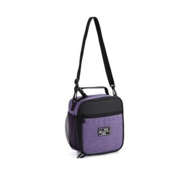 Imagem de Lancheira Térmica Juvenil Escolar Faculdade Trabalho Denlex, Roxo
