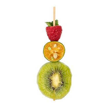 Imagem de Restaurantware Espetos de kebab de 14 cm 1000 espetos quadrados de madeira - palitos de bambu natural descartáveis resistentes para churrascos, festas ou buffets