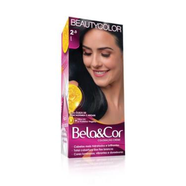 Imagem de Tintura Creme Bela&Cor Preto 2.0 Kit