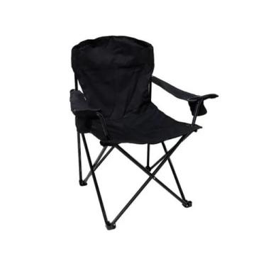 Imagem de Cadeira Dobrável Para Pescador Confort Plus (Até 150kg) - Kala, Preto