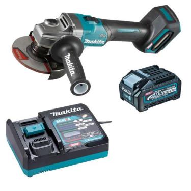 Imagem de Esmerilhadeira Ang 5" 40v XGT GA008 Bat 4.0Ah Makita 110v