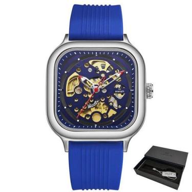 Imagem de Relógio Masculino SWISH  Pulseira De Borracha quadrado à prova D água 