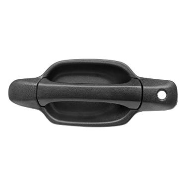Imagem de Maçaneta de porta externa, compatível com Chevy Colorado 2004, 2005, 2006, 2007, 2008, 2009, 2010, 2011, 2012, Chevy Colorado, GMC Canyon, Isuzu, lado do motorista dianteiro esquerdo, substituição GM1310141, 25875521 | Preto texturizado com chave Furo