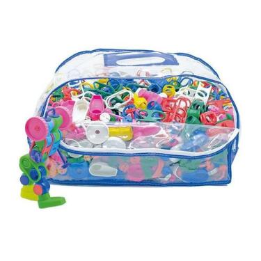 Imagem de Sacolão Plug Kids Com 1000 Peças De Encaixe Blocos De Montar - Maxi To